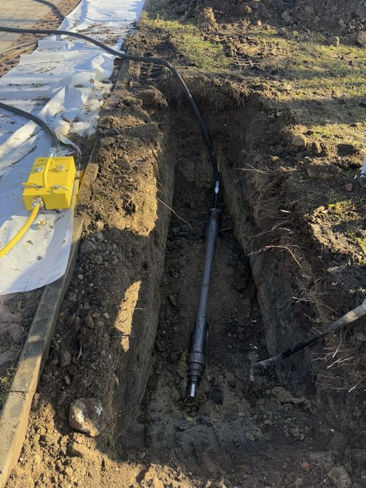 Usługi budowlane roboty ziemne przyłącza wod kan przeciski kretem