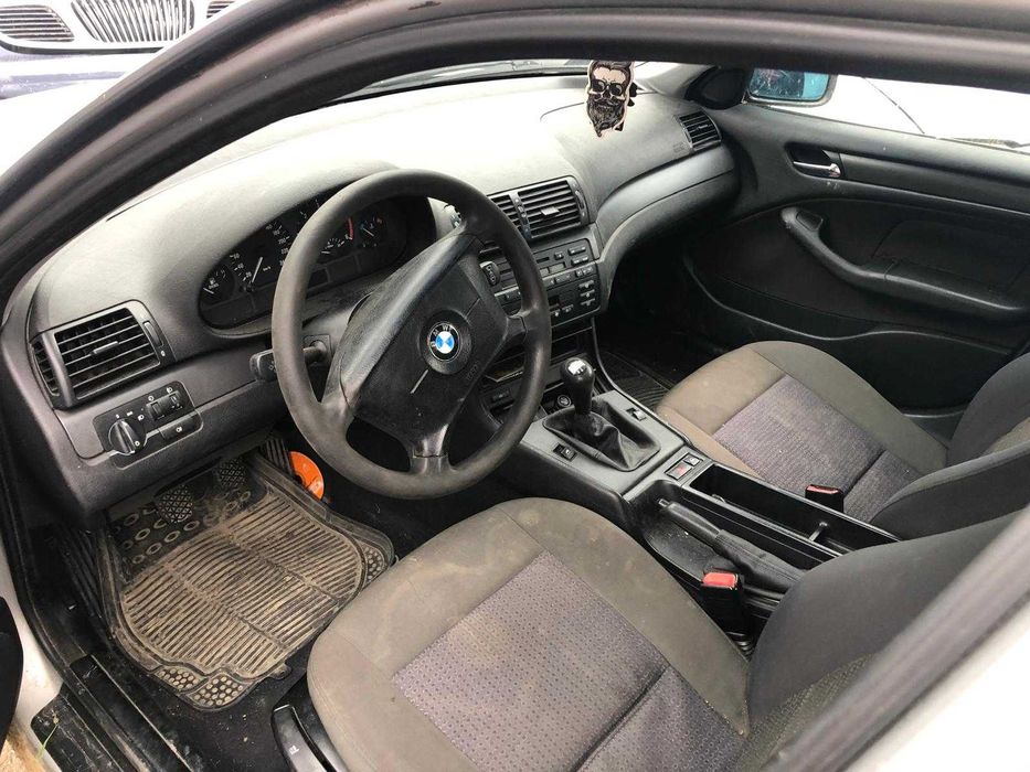 Bmw e46 na części 2.0d m47     wózek/sanki/skrzynia/reflektor/silnik/pas przedni/chłodnica