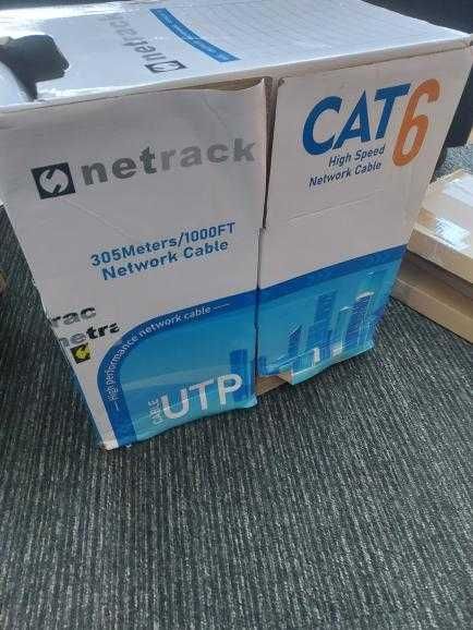 75 | Kabel sieciowy LAN kat. 6 UTP, 305m, CCA, szary | Uszkodzone Op.