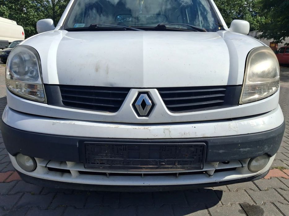 Przód kompletny Renault Kangoo I 1 FL Lift lakier D389 Maska zderzak błotnik lampa Europa prawa lewa pas przedni wzmocnienie czołowe chłodnica halogen atrapa KOMPLET do założenia po dzwonie