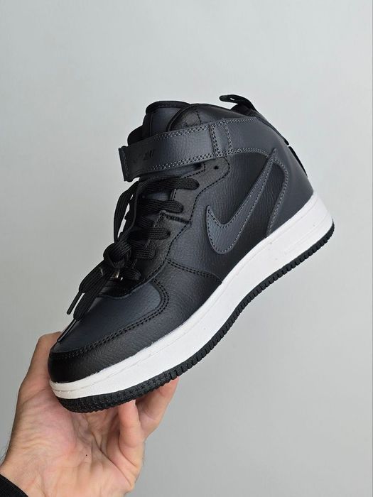 ФЛАГМАН! Nike Air Force Utility | Fur Black / Gray 37 - 46 найк форси