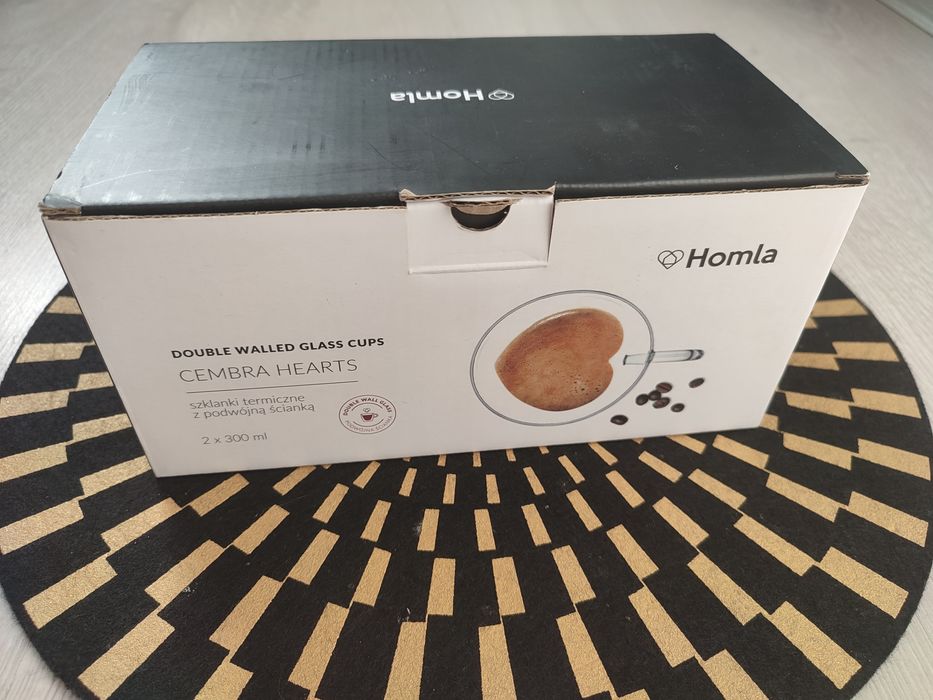 Zestaw szklanek CEMBRA HEARTS  SERCA dla zakochanych 2 szt. Walentynki