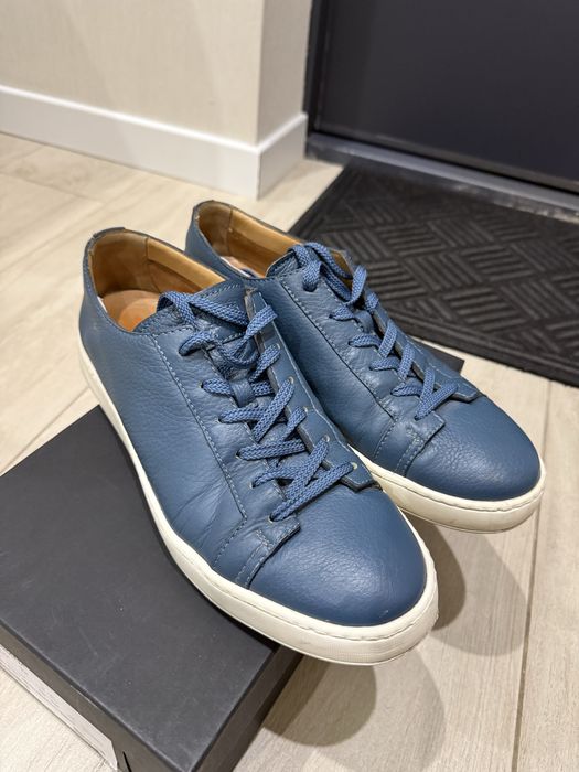 Кожаные кеды Santoni