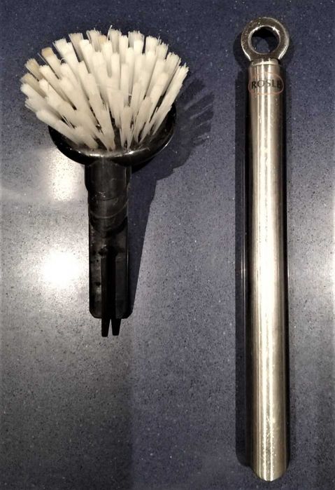 Escova de Cozinha da ROSLE c/ Cabo em Aço Inox 18/10 - IMPECÁVEL!