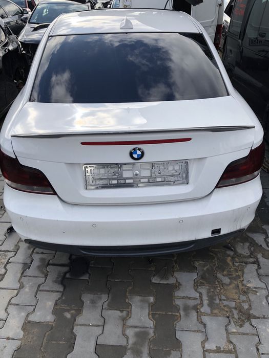 BMW E82 Coupe Klapa tył bagażnika + lotka A300 Alpinweiss III