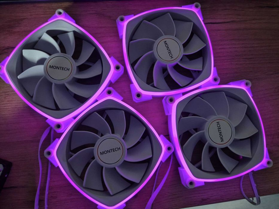 нові вентилятори реверсні 120mm 4pin MONTECH RX A-RGB White