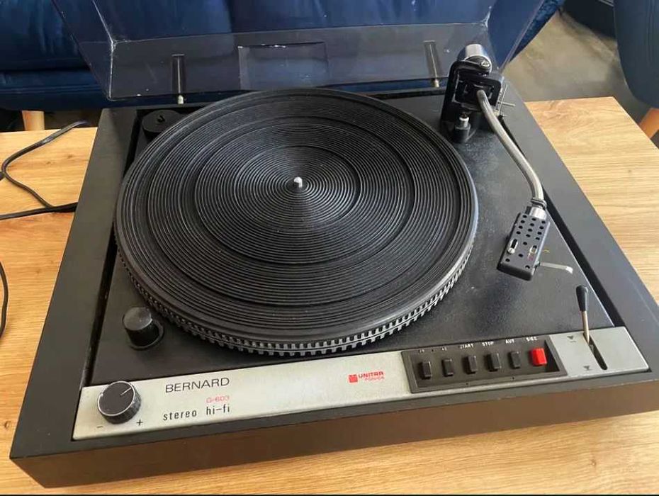 Gramofon Bernard G-603 fs Unitra-Fonica sprawny i oryginalny pierwszy model nowa wkładka Audio Technica