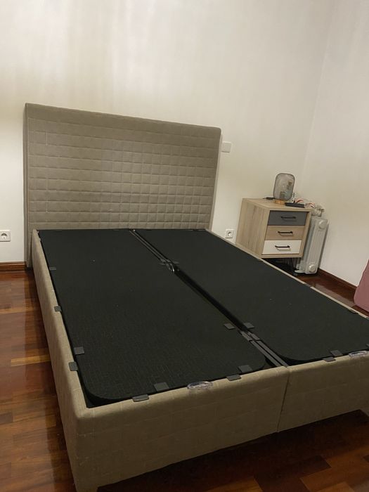 Cama / sommier com colchão completamente como novo 2.00x1.40x0.30mt