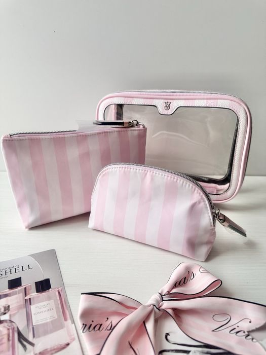 Косметичка Victoria's secret набір 3в1Victorias secret виктория сикрет