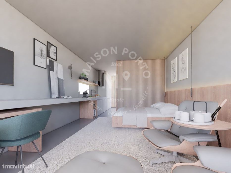Apartamento T0 com Varanda para uso em Serviced Apartments próximo ...