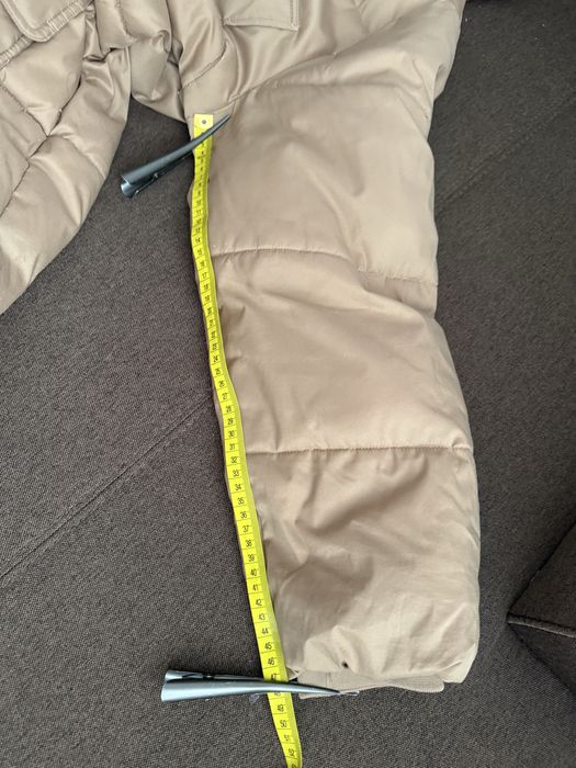 Bezowy  puchowy. plaszcz H&M roz M