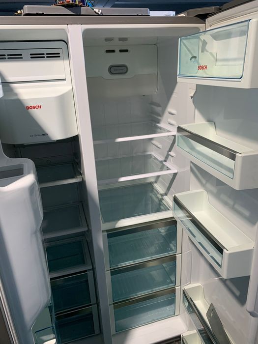 frigorifico bosch americano cinza