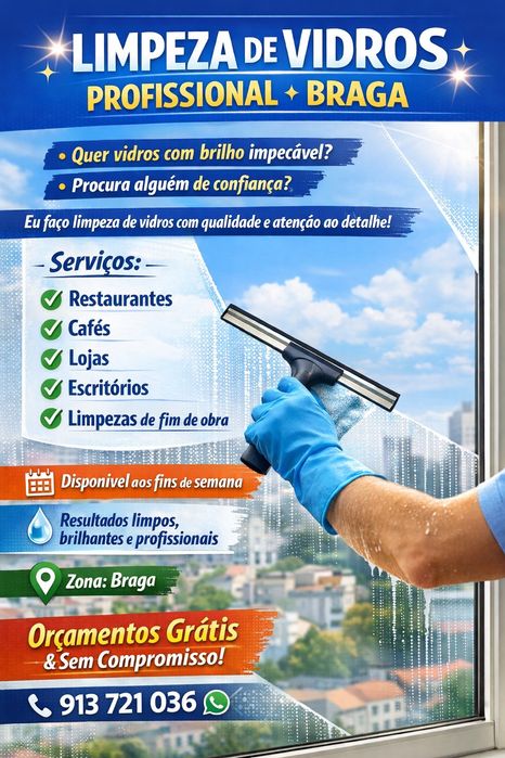 Limpeza de vidros
