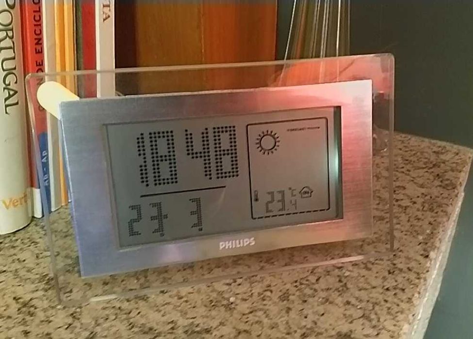 Rádio-relógio-despertador com informação meteorológica - Philips