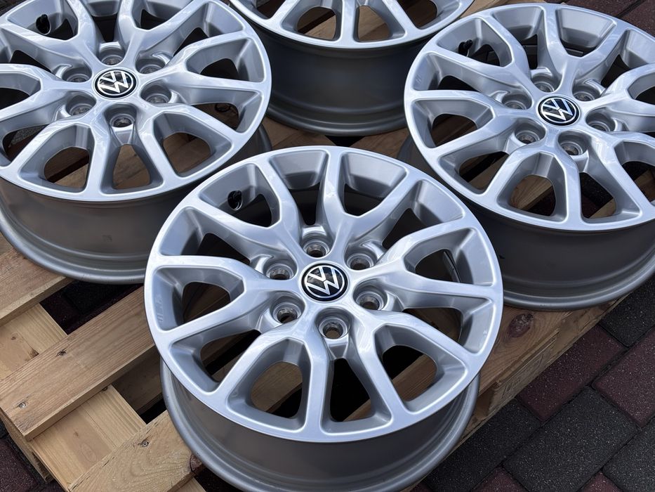 Oryginalne felgi VW T7 Transporter Ford Transit Custom 6x120 6,5Jx16” ET50 Tourneo E-Transit czujniki