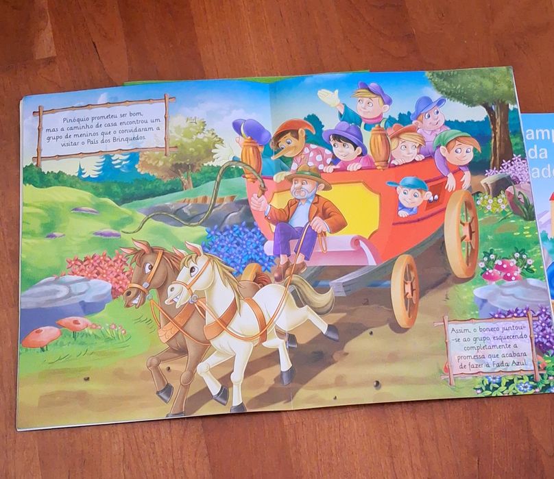 Os três porquinhos, Pinóquio e o Rato do campo e o rato da cidade