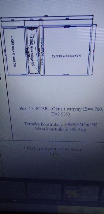 Okno aluminiowe nowe