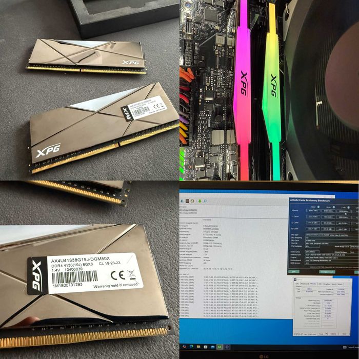 ADATA XPG Spectrix D50 16GB DDR4 4133 (2x8)  / G.SKILL TRIDENT Z DDR4 3600 16Gb (2x8)  / Corsair Vengeance RGB DDR4 3600 16Gb(2x8)