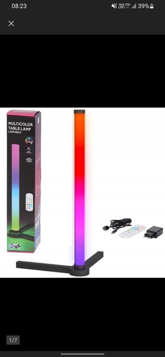 Multicolor Table Lamp Linkable