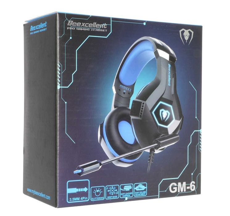Słuchawki Gamingowe Nauszne LED Beexcellent GM-6 Mikrofon Jakośći 7.1