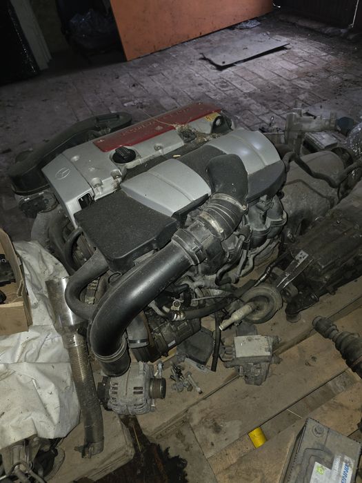 Mercedes w203 silnik kompresor skrzynia biegow  komplet