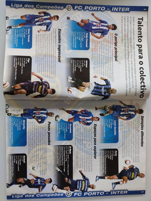 Programa do FC Porto Inter liga dos campeões 2005/2006
