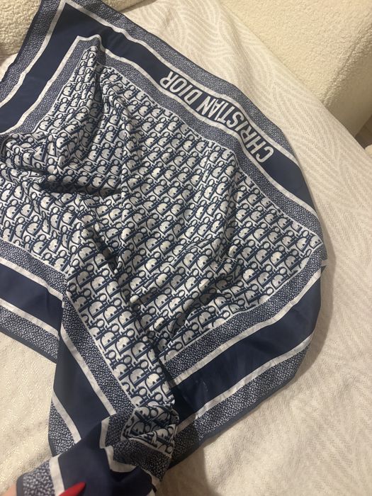 Dior szal chusta granatowa
