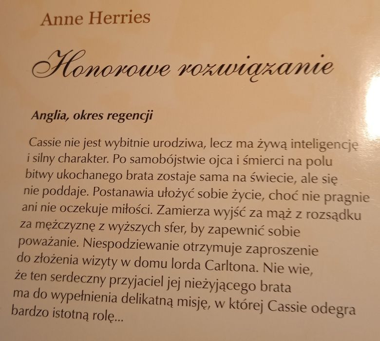 Książka Anne Herries - Honorowe rozwiązanie + 2 inne książki