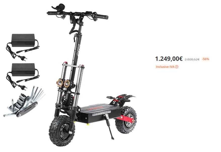 LAOTIE Ti30-II Trotinete Eletrica Motor Duplo 2800*2. total de 5600W