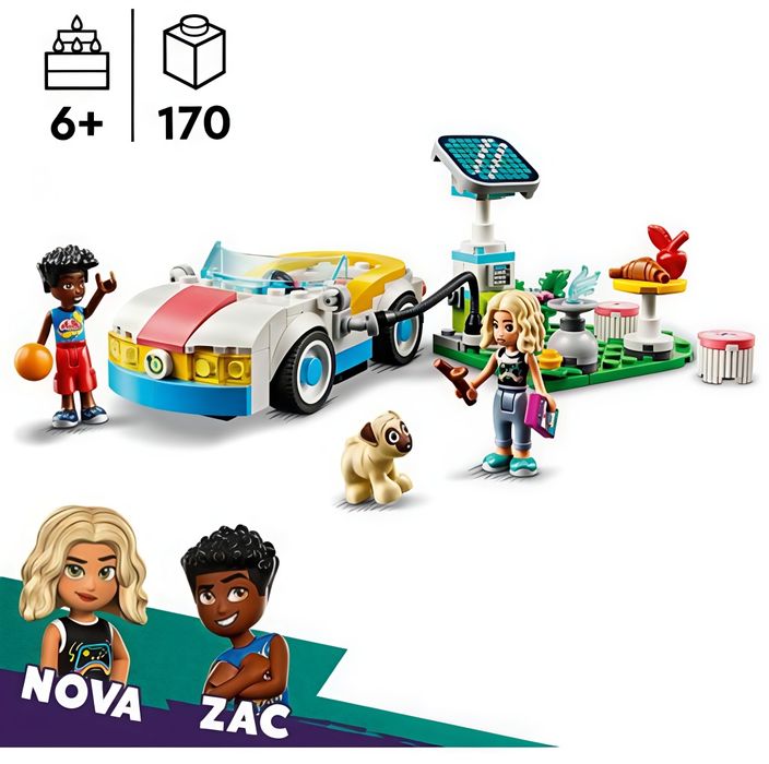LEGO Friends 42609 - Carro Elétrico e Carregador