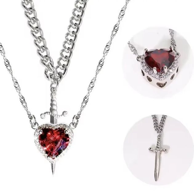 Меч і сердце парна підвіска