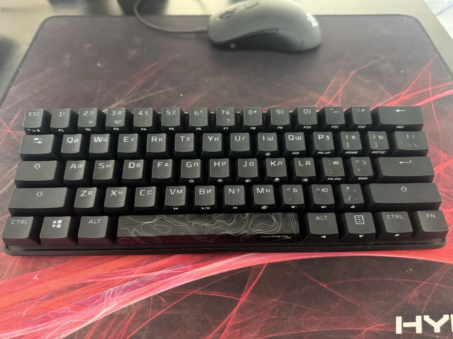 Клавіатура HyperX Alloy Origins 60 (HKBO1S-RB-RU/G, 4P5N0AA)