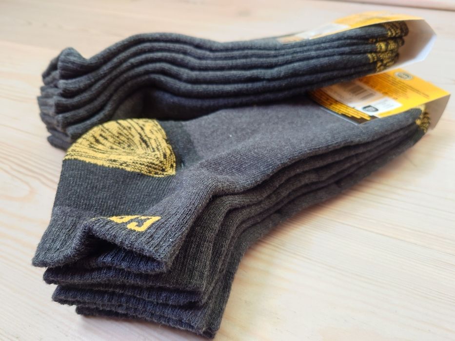 2kpl Skarpetki Robocze CAT 43-46 szare Caterpillar krótkie 3pary Mocne