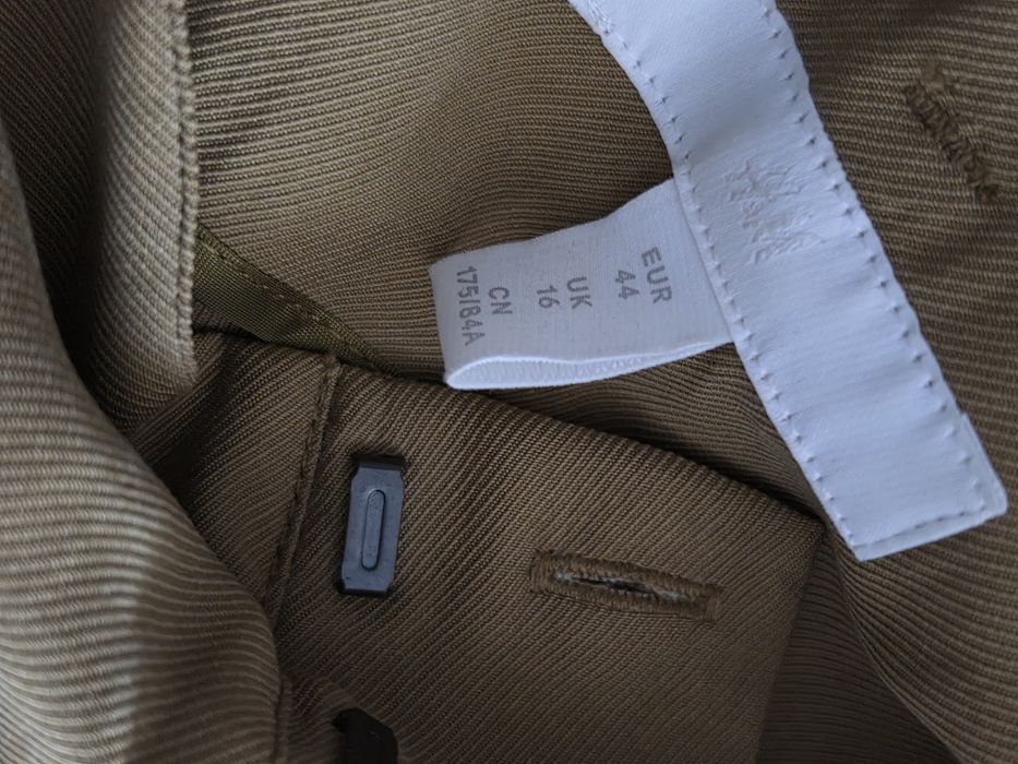 Spodnie khaki H&M z wysokim stanem