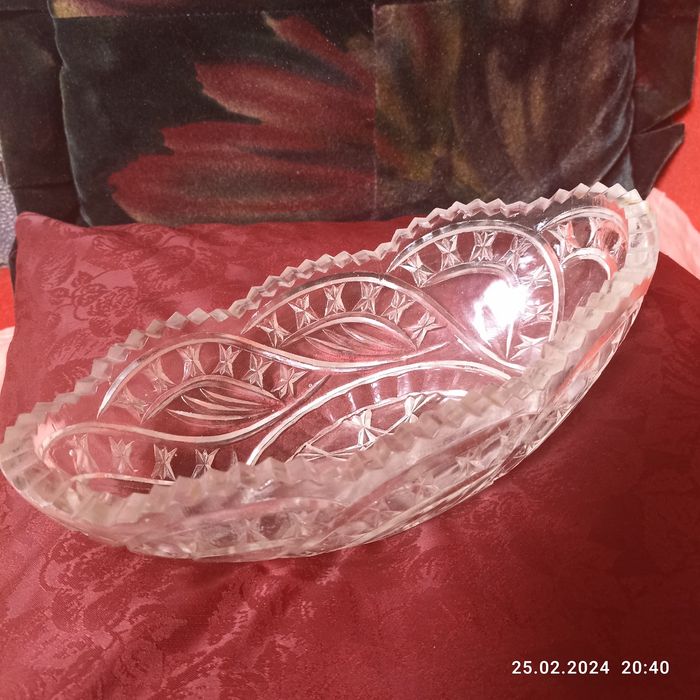 Кришталева ладья для цукерок