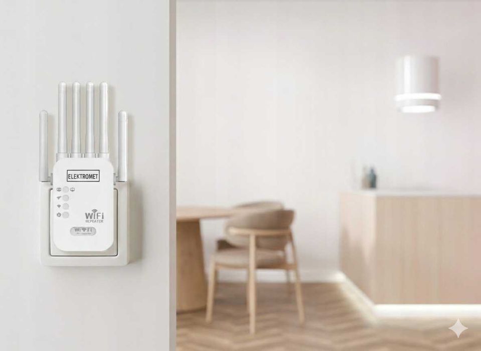 Wzmacniacz sygnału zasięgu sieci WiFi repeater zewnętrzny extender