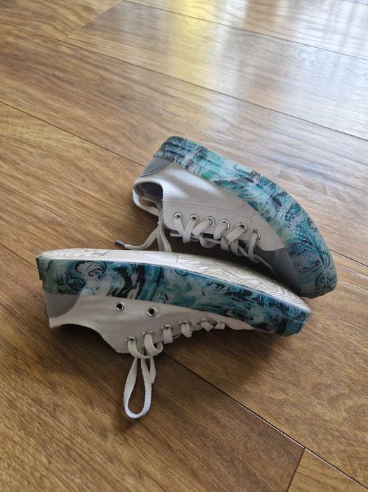 Trampki Converse r. 37 biało-szaro-turkusowe Białe Turkusowe