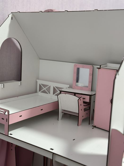 Ляльковий будинок NestWood для барбі + меблі
