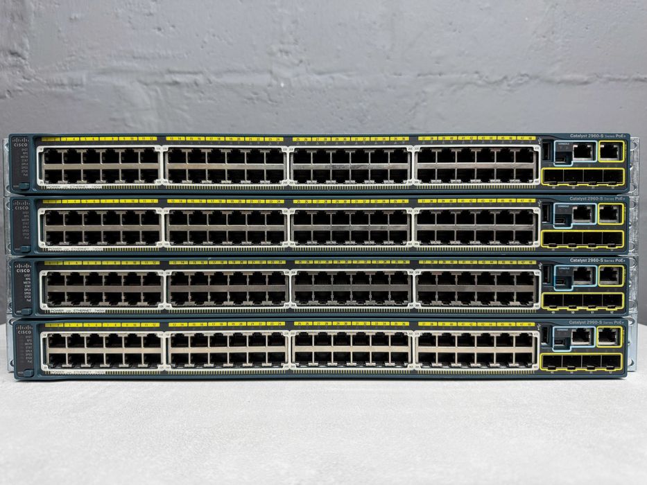 Гигабитный 48 PoE+ коммутатор Cisco 2960S-48FPS-L безнал/гарантия