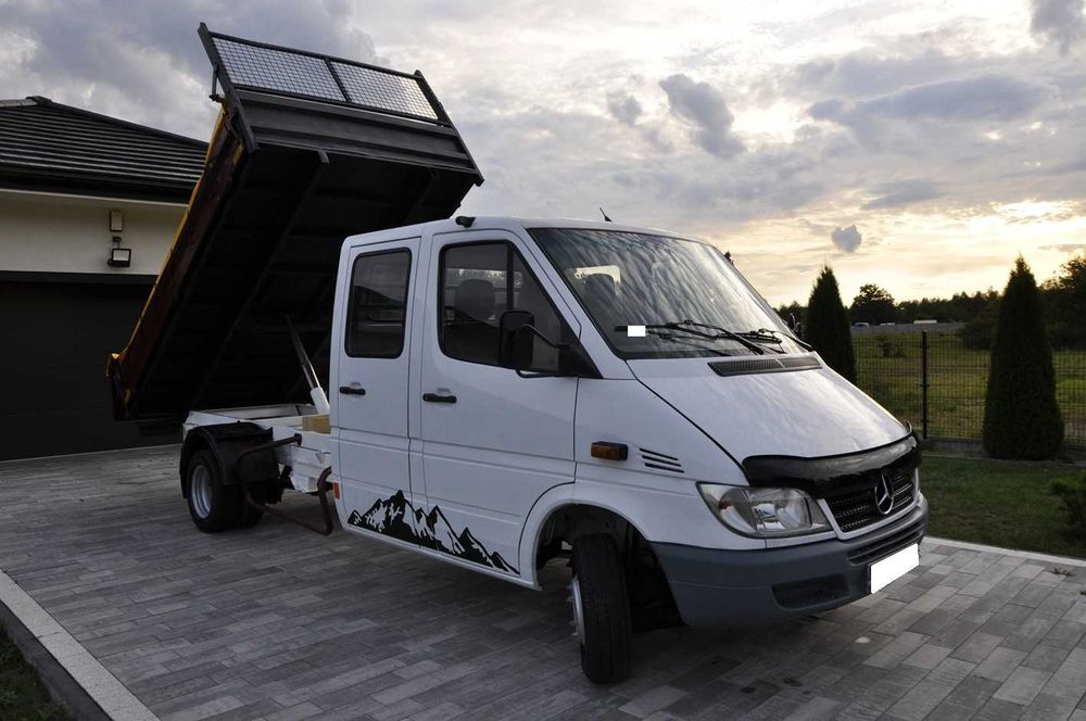 Mercedes-Benz Sprinter 408 413 Doka Brygadówka Wywrotka Kiper lt Super Stan!