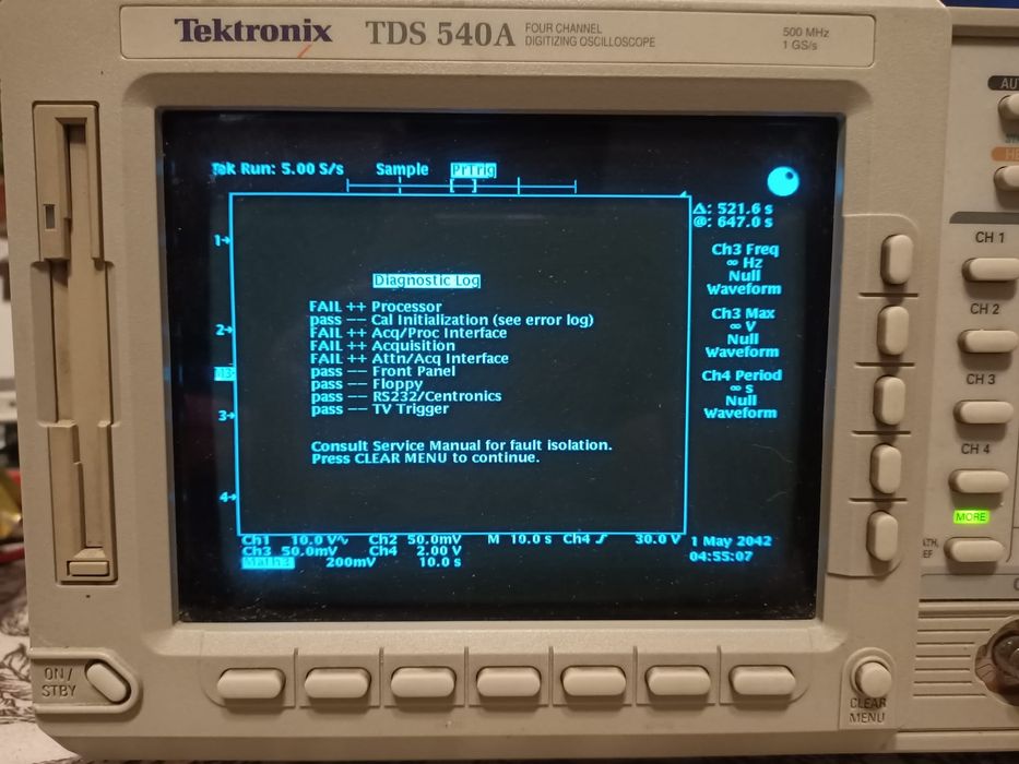 Oscyloskop Tektronix TDS 540 A.