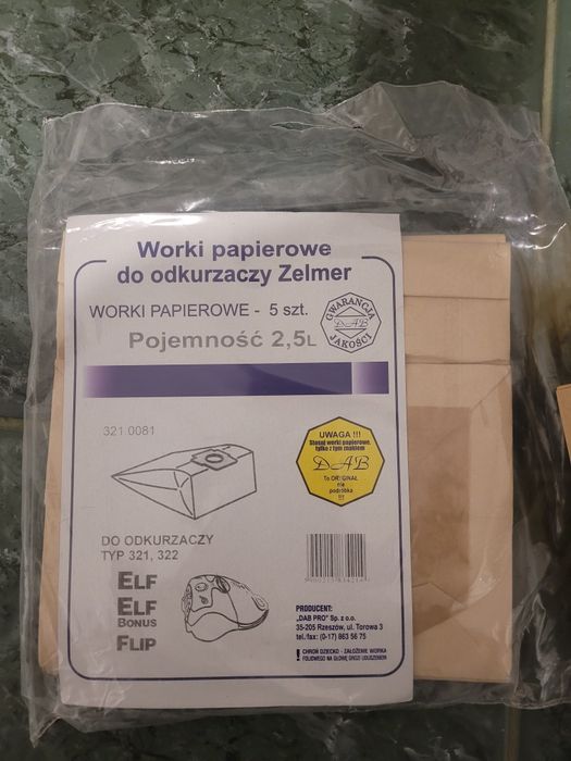 Worki papierowe do odkurzacza