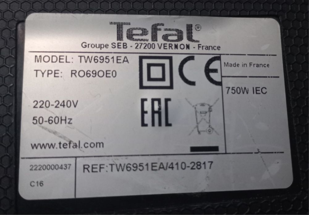 Odkurzacz bezworkowy przewodowy Tefal