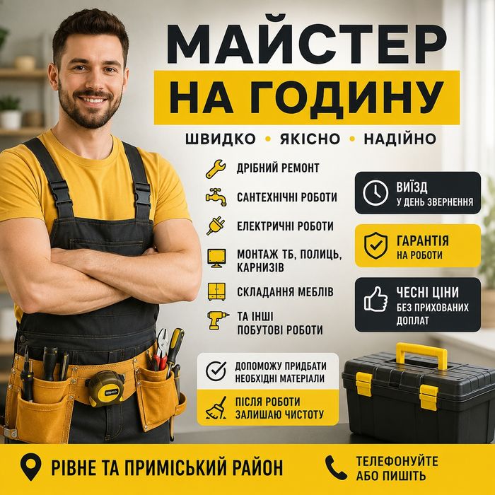 Майстер на годину, дрібний ремонт