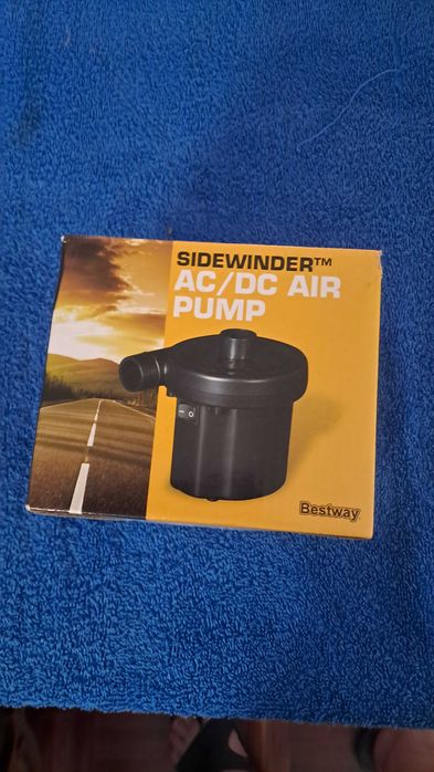 Bomba de Ar Elétrica Bestway Sidewinder AC/DC (Casa e Carro) – Como Nova!