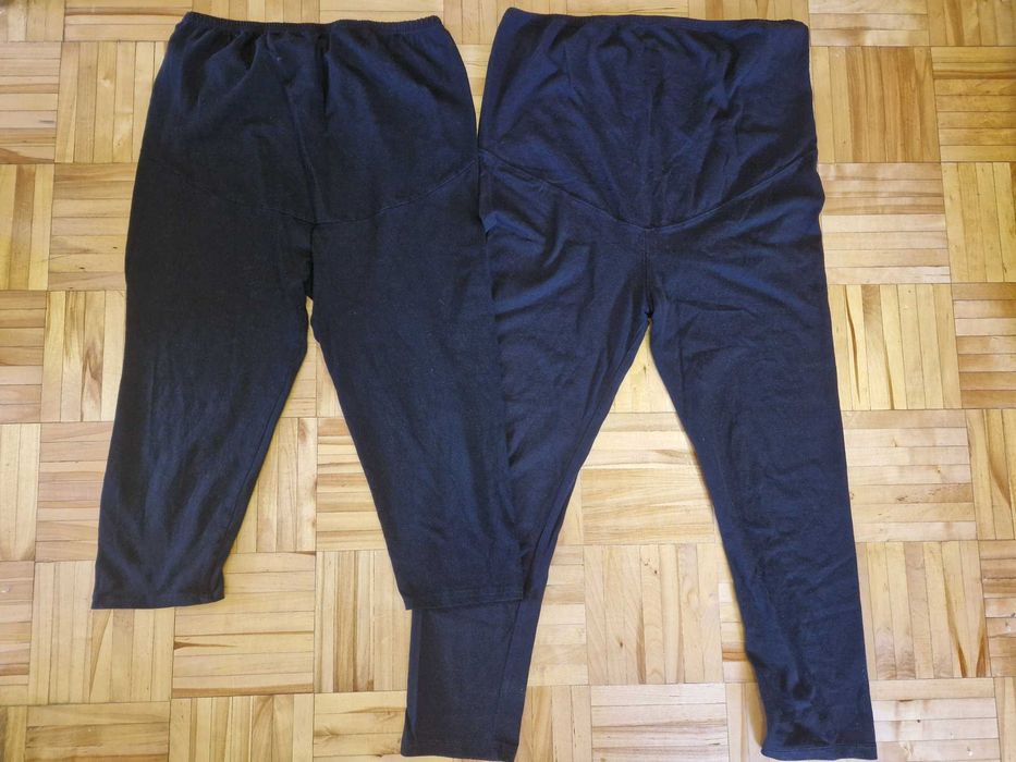 Czarne legginsy ciążowe 2 szt. r. M i L