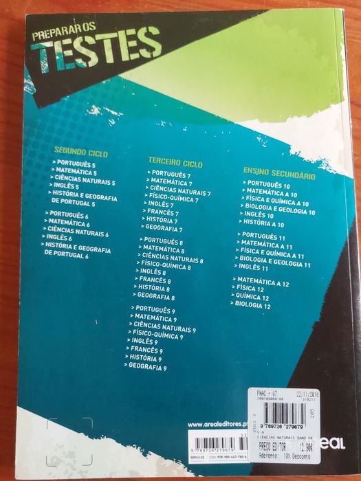 Livro de testes Ciências Naturais 5 ano