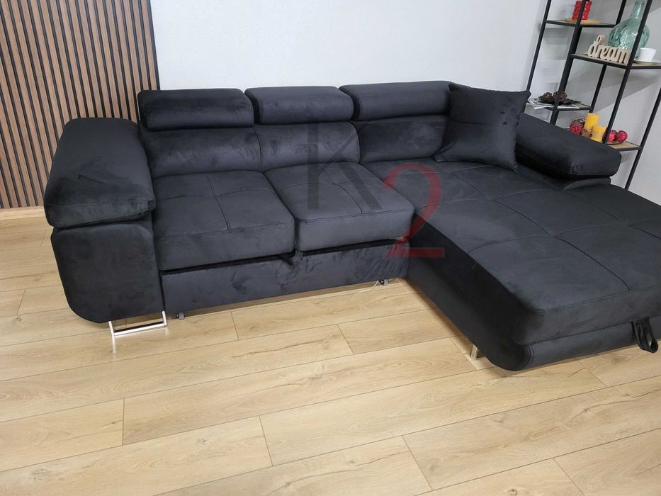 Narożnik ALEX MINI, rogówka, USB funkcja spania kanapa sofa gratisy