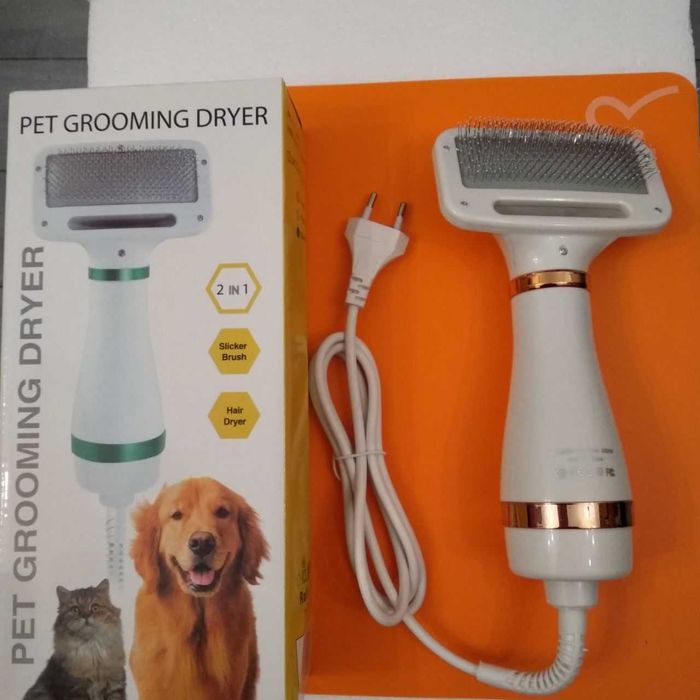 Заменит услуги грумера - Фен щетка, расческа для шерсти ваших любимцев