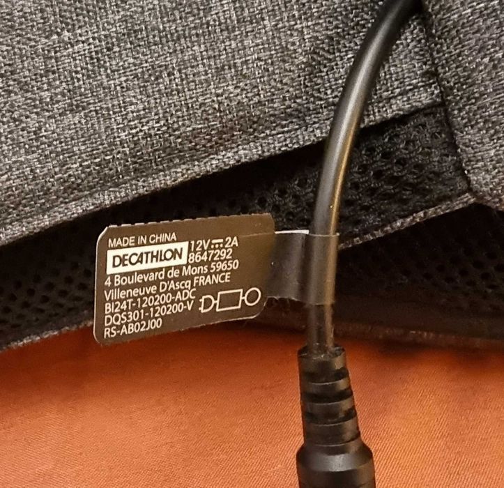 Cinto de massagens eletrónico da Decathlon